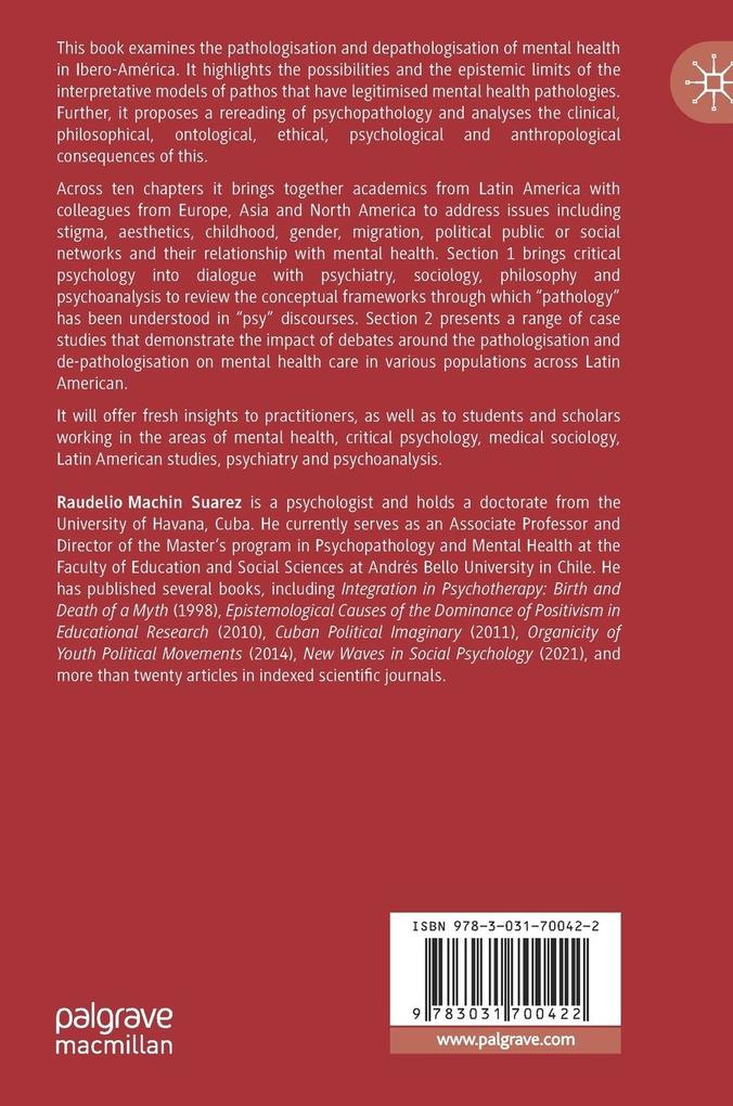 Weitere Ansicht: Pathologisation, Depathologisation and Mental Health | Ian Parker