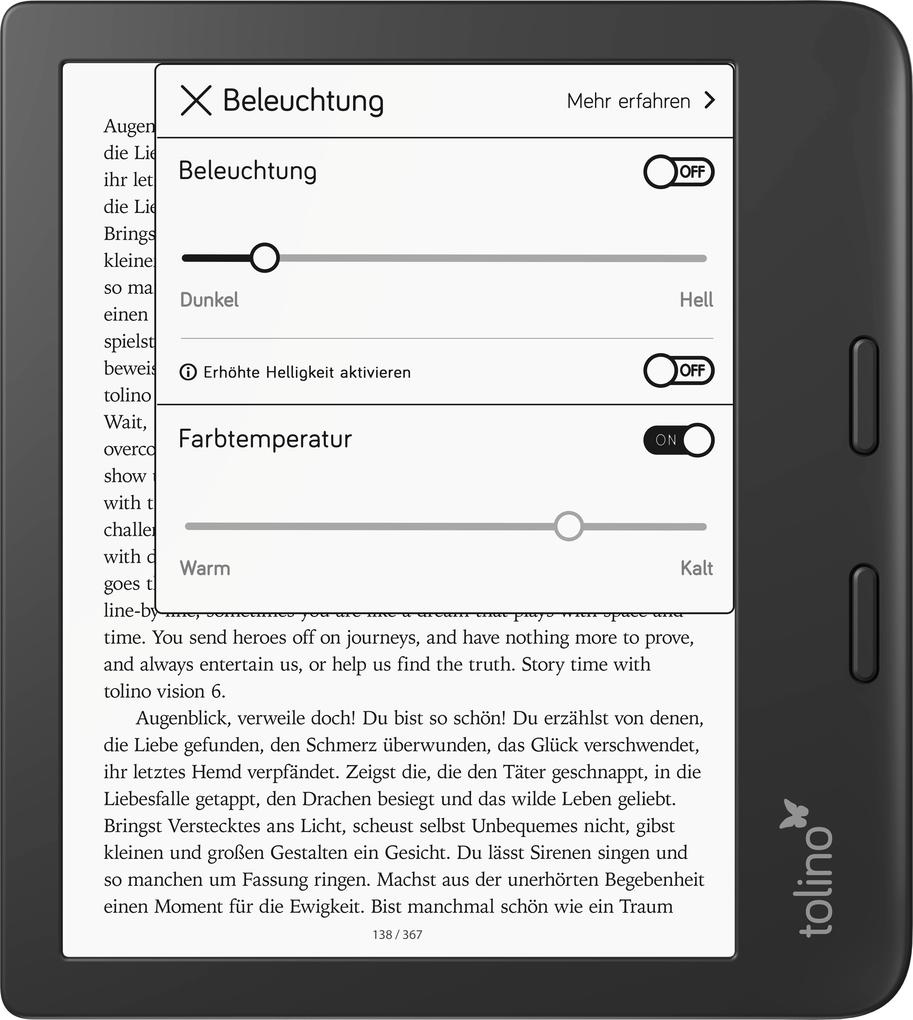 Weitere Ansicht: tolino vision 6