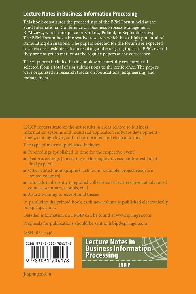 Weitere Ansicht: Business Process Management Forum