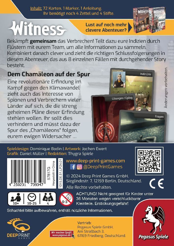 Weitere Ansicht: Witness Dem Chamäleon auf der Spur (Deep Print Games)