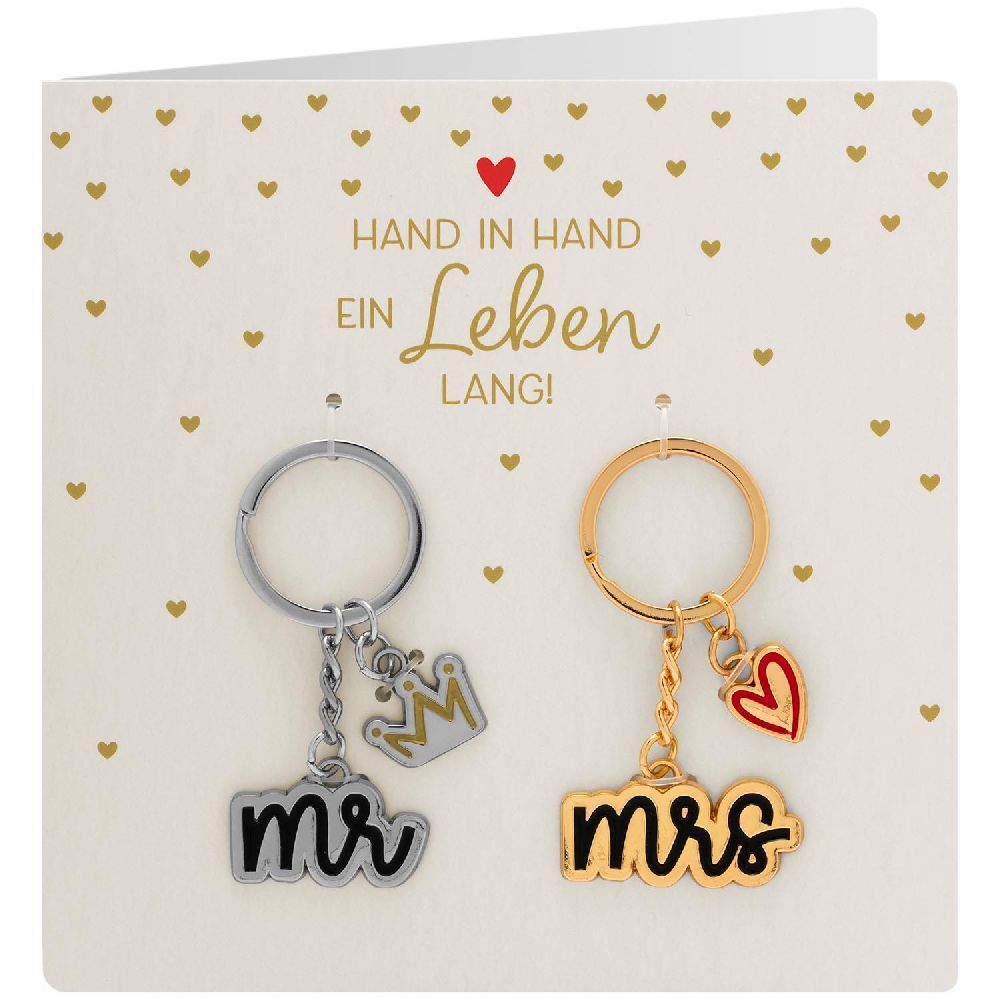 Produktbild: Paar-Schlüsselanhänger Motiv "Mr. & Mrs."