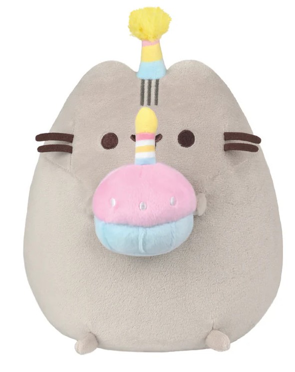 Produktbild: Aurora 61528 - Pusheen Birthday Party, Plüschtier, 24 cm