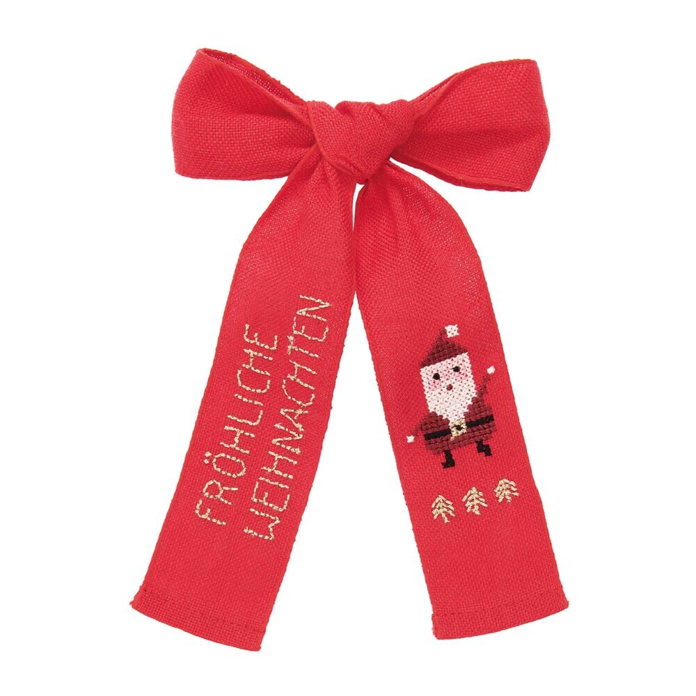 Produktbild: Stickpackung Gezählter Kreuzstich, Schleife Nikolaus