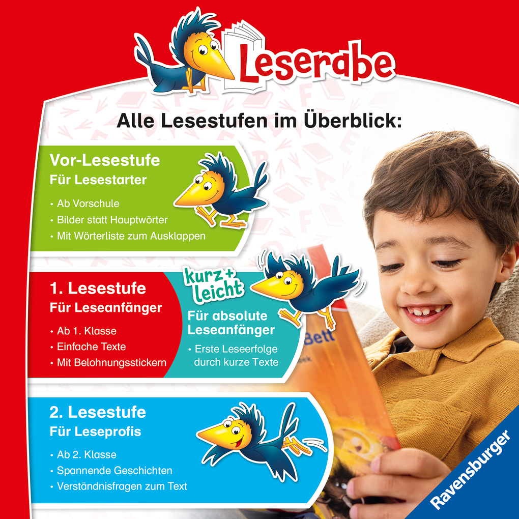 Weitere Ansicht: Leserabe Sonderausgaben - Spannende Schulabenteuer - Silbe für Silbe lesen lernen | Martin Klein, Henriette Wich