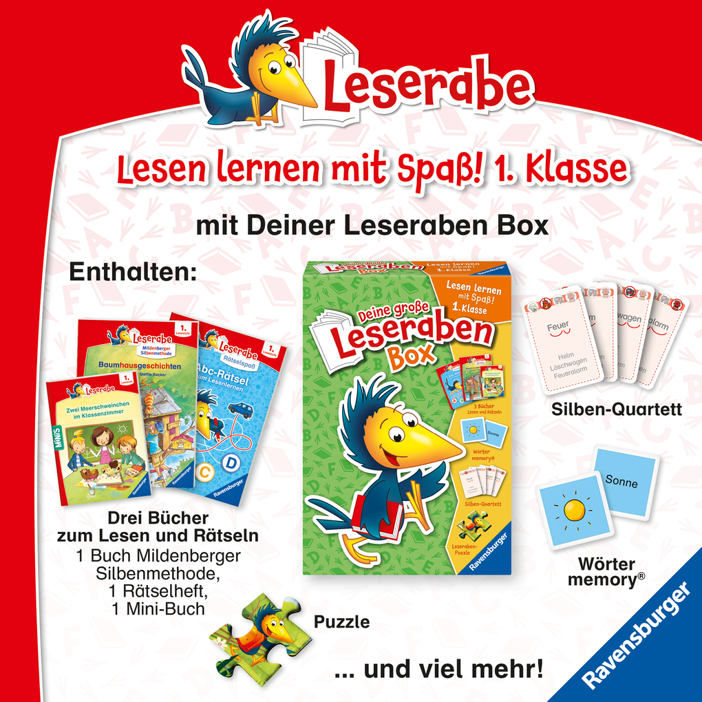Weitere Ansicht: Leserabe Sonderausgaben - Spannende Schulabenteuer - Silbe für Silbe lesen lernen | Martin Klein, Henriette Wich