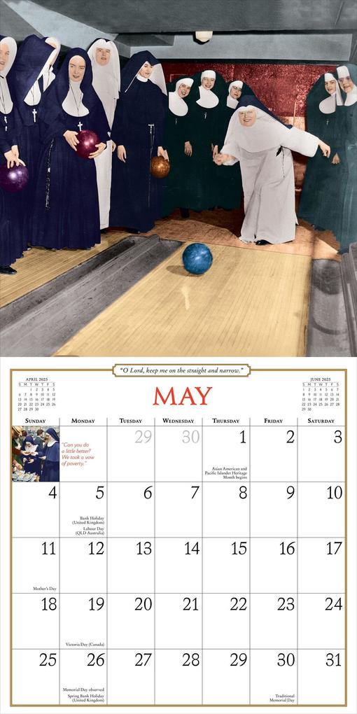 Weitere Ansicht: Nuns Having Fun Wall Calendar 2025 | Workman Calendars, Maureen Kelly, Jeffrey Stone