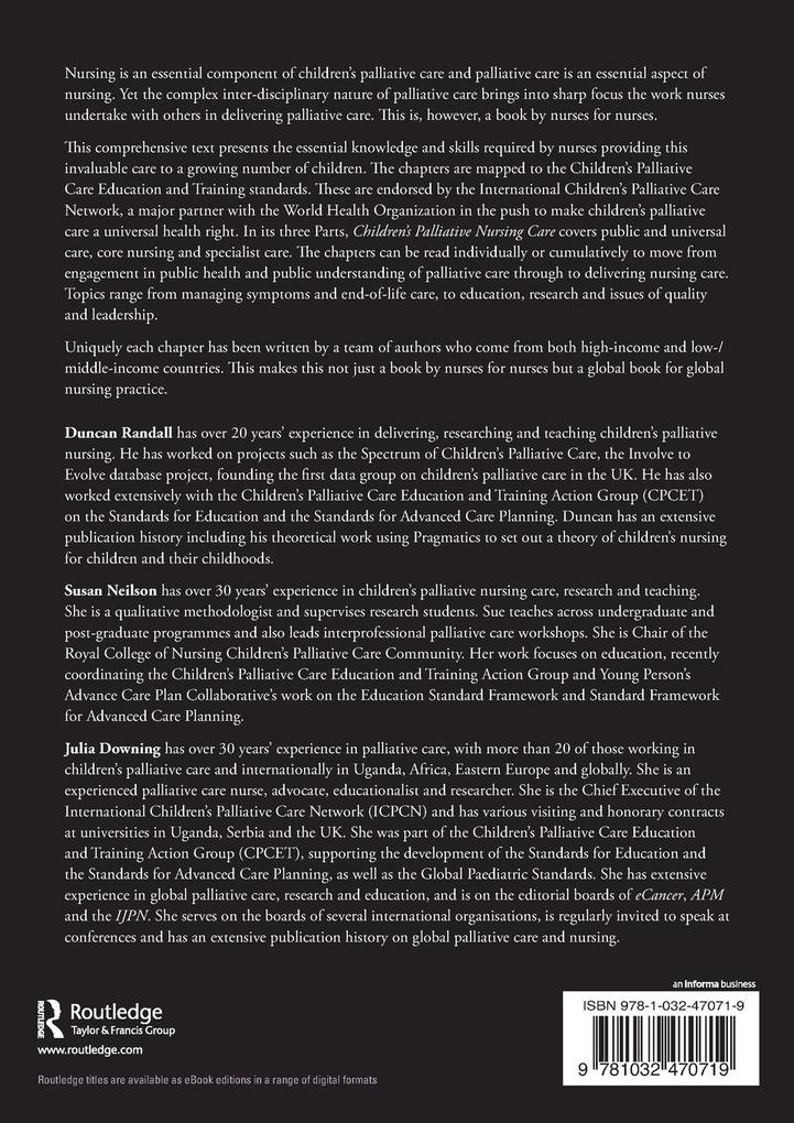 Weitere Ansicht: Children's Palliative Nursing Care