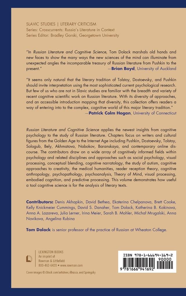 Weitere Ansicht: Russian Literature and Cognitive Science