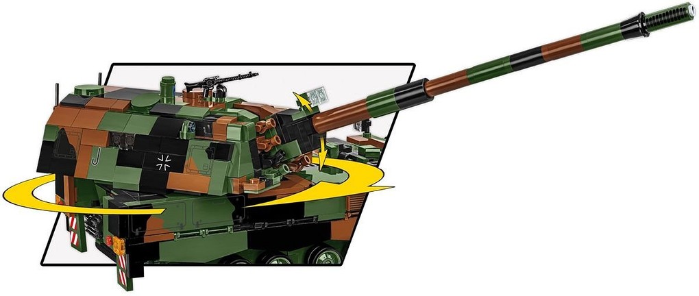 Weitere Ansicht: COBI Armed Forces 2628 - Panzerhaubitze 2000, 1002 Klemmbausteine