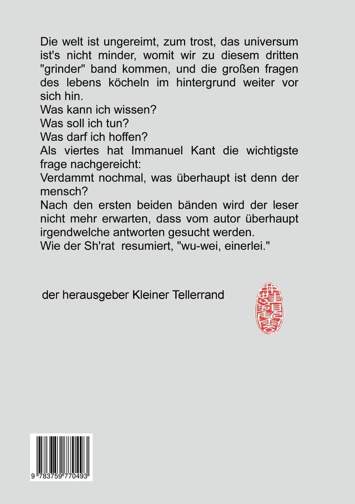 Weitere Ansicht: grinder manuskripte - low budget | Jürgen Rahn