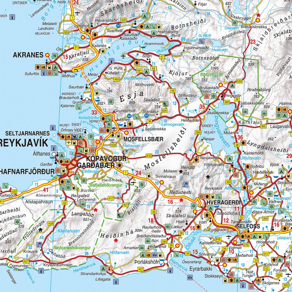 Weitere Ansicht: freytag & berndt Straßenkarte Island 1:400.000