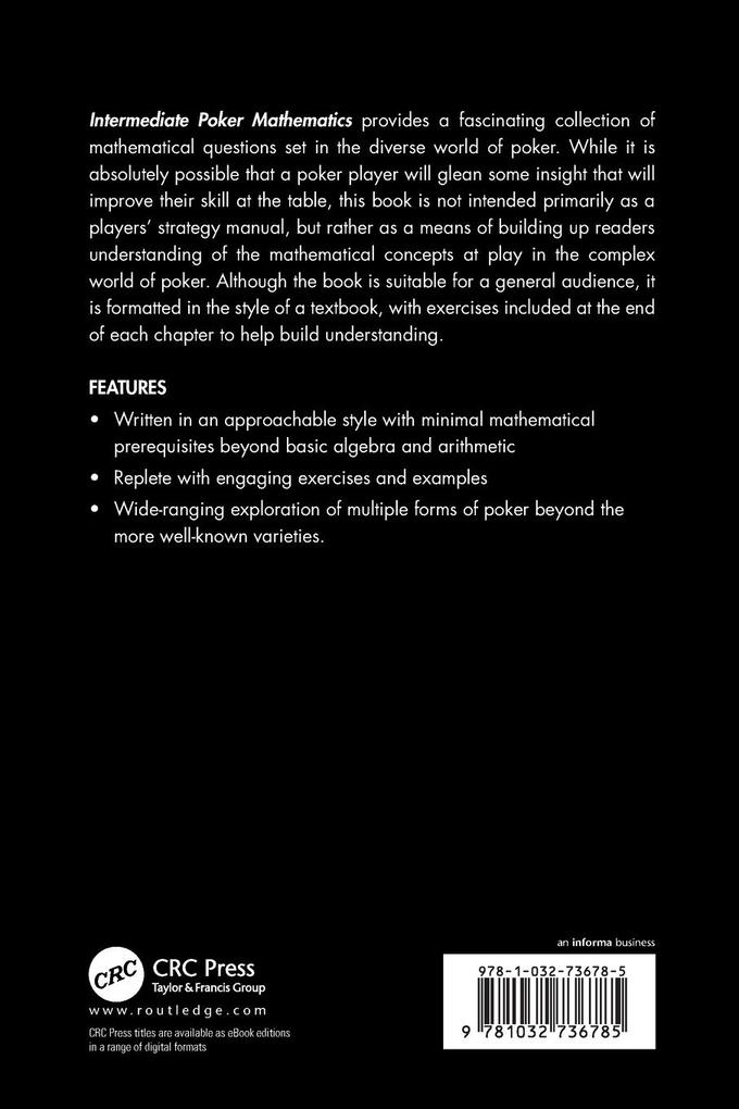 Weitere Ansicht: Intermediate Poker Mathematics | Mark Bollman