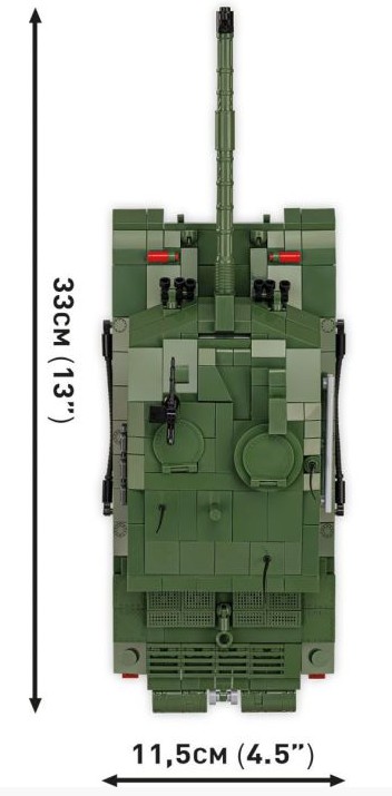 Weitere Ansicht: COBI Armed Forces 2627 - Challenger 2, Panzer, Bausatz 1:35, 954 Klemmbausteine