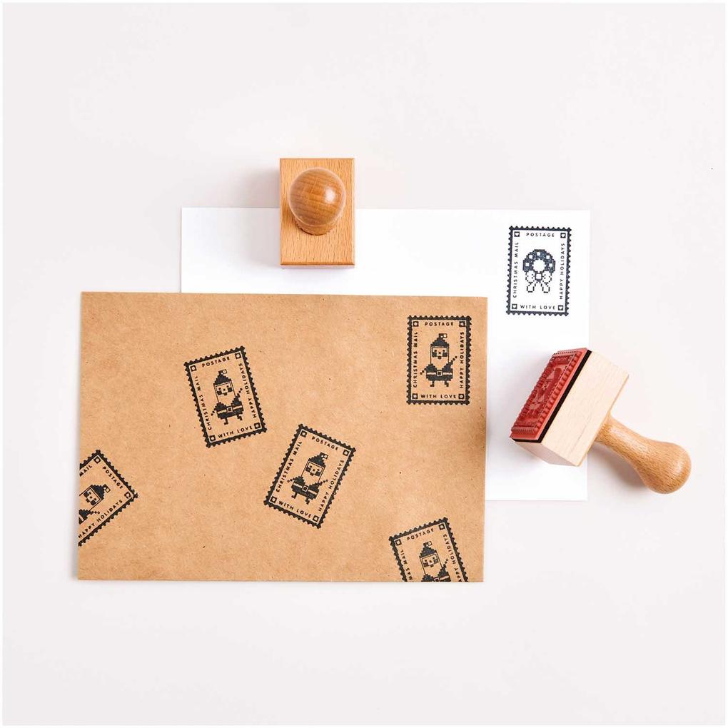 Weitere Ansicht: Stempel Weihnachtspost, Santa FSC 100% 32 x 45 x 70 mm
