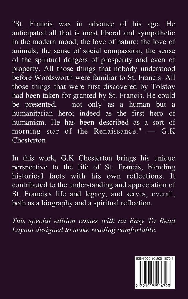 Weitere Ansicht: St. Francis of Assisi | G. K Chesterton