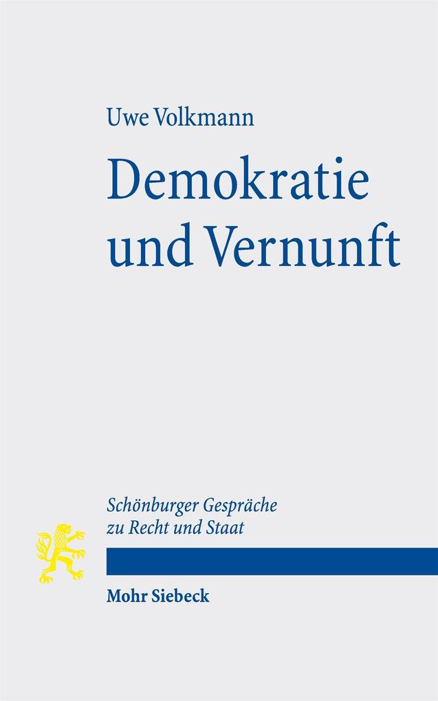 Produktbild: Demokratie und Vernunft | Uwe Volkmann