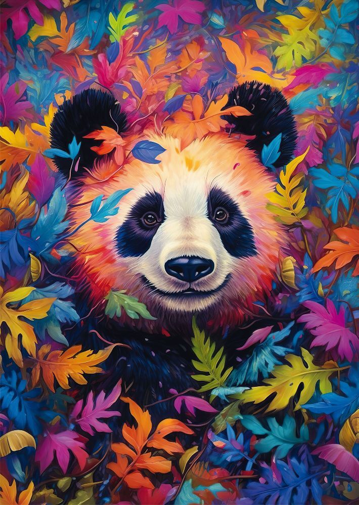 Weitere Ansicht: Pandabär im Regenbogenwald