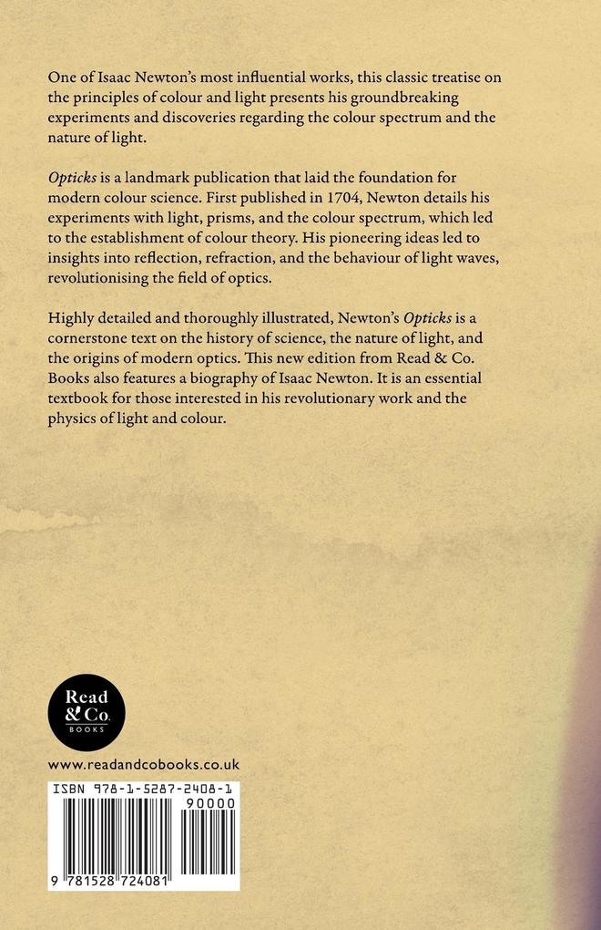 Weitere Ansicht: Newton's Opticks | Isaac Newton
