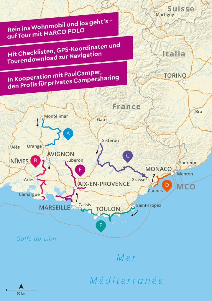 Weitere Ansicht: MARCO POLO Camper Guide Provence & Côte d`Azur | Carina Hofmeister