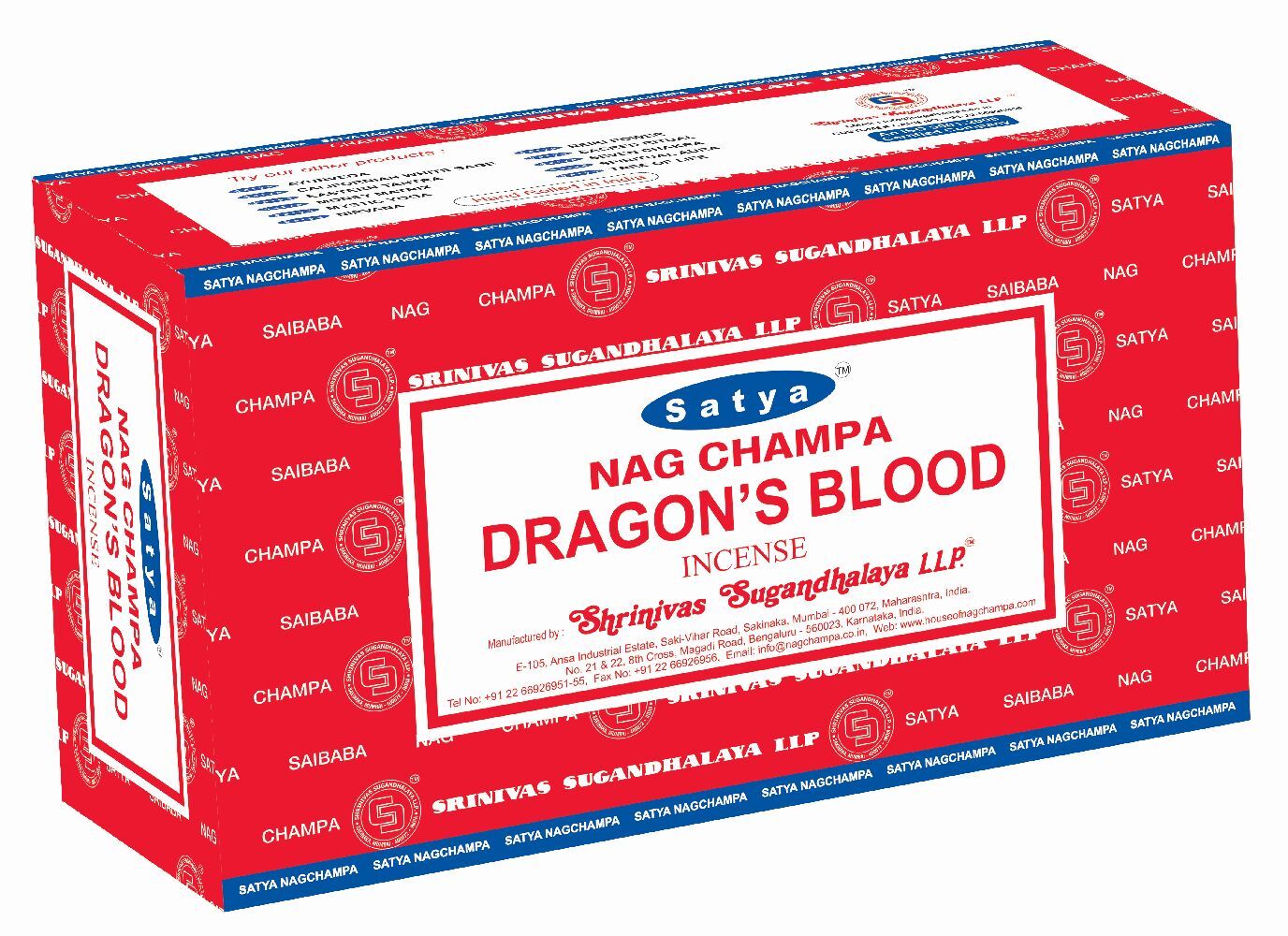 Produktbild: Drachenblut Satya Nag Champa Räucherstäbchen