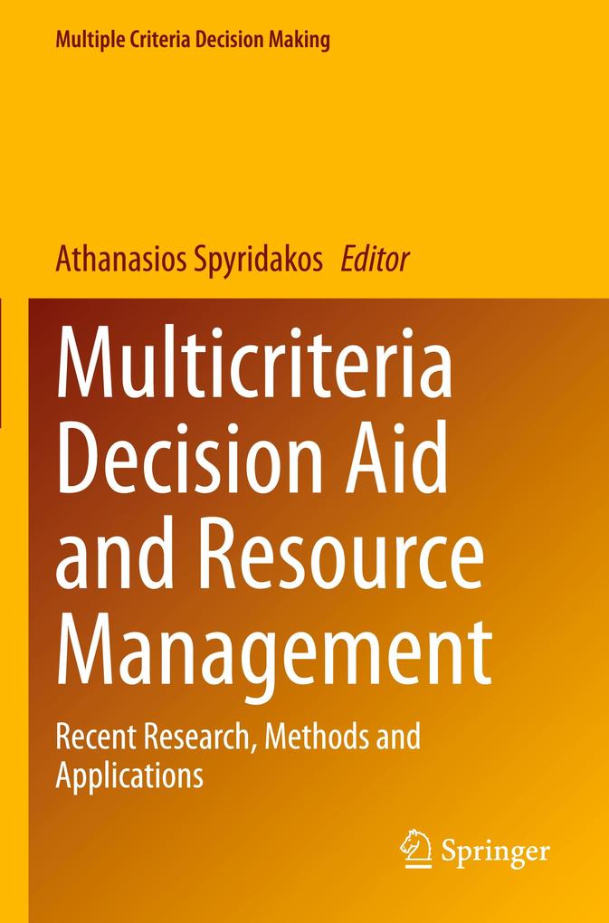 Produktbild: Multicriteria Decision Aid and Resource Management