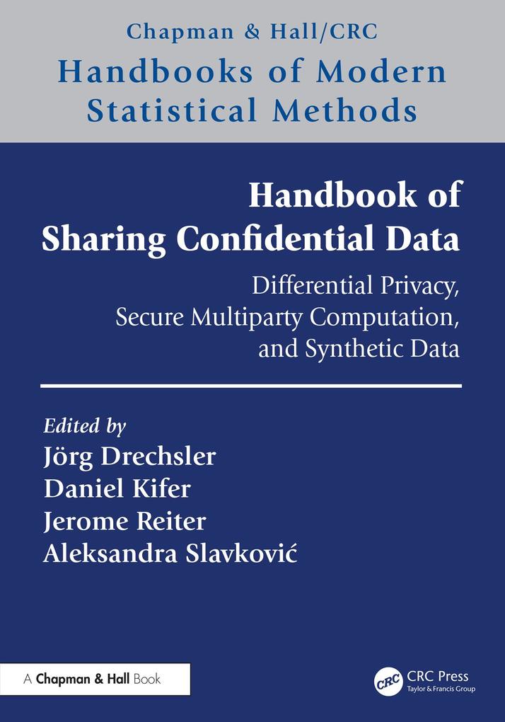 Produktbild: Handbook of Sharing Confidential Data