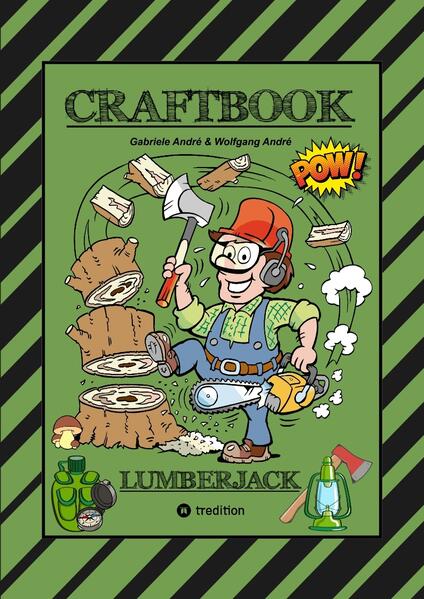 Produktbild: CRAFTBOOK - 100 SEITEN WALDLEBEN MIT TOLLEN AUSMALMOTIVEN - SPANNENDE KNIFFLIGE RÄSTEL - HOLZFÄLLER - UMWELT | Gabriele André, Wolfgang André