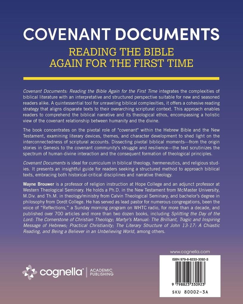 Weitere Ansicht: Covenant Documents | Wayne Brouwer