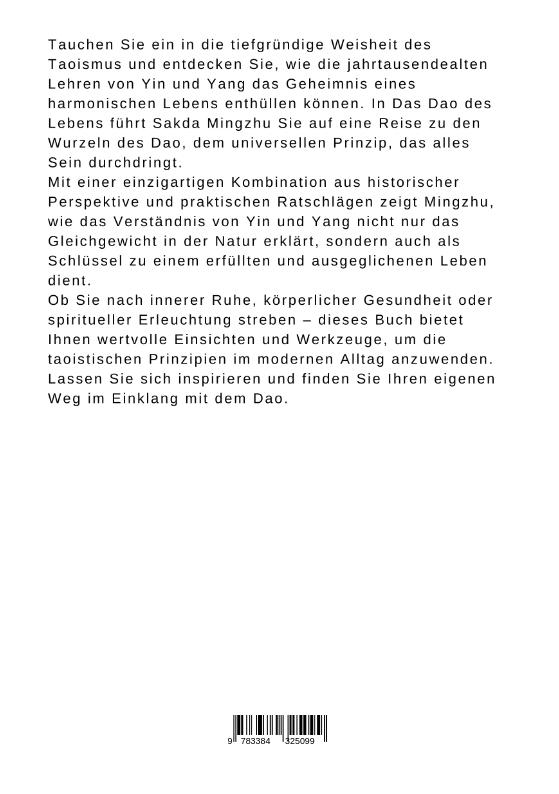 Weitere Ansicht: Das Dao des Lebens | Sakda Mingzhu
