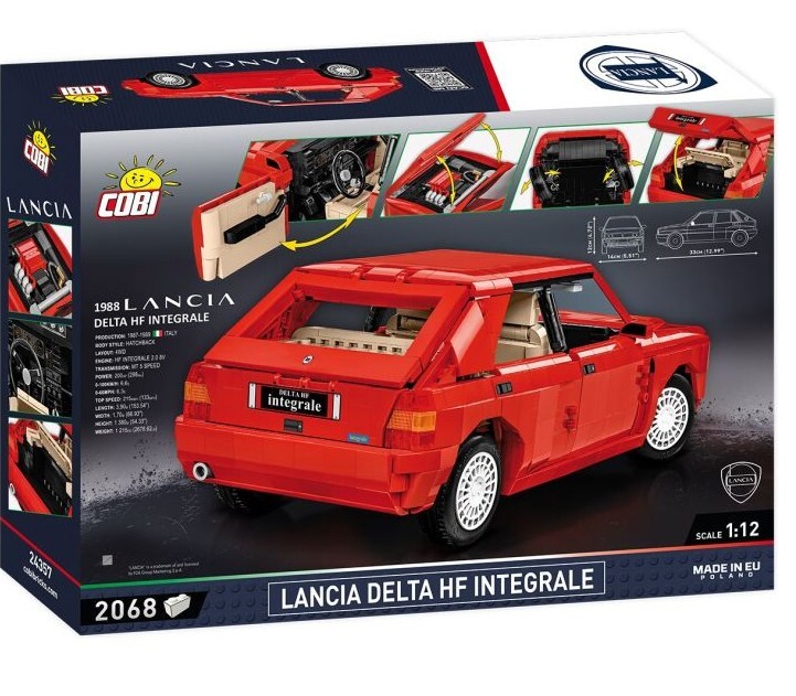 Weitere Ansicht: COBI-24357 - Lancia Delta HF Integrale, Bausatz 1:12, 2068 Klemmbausteine