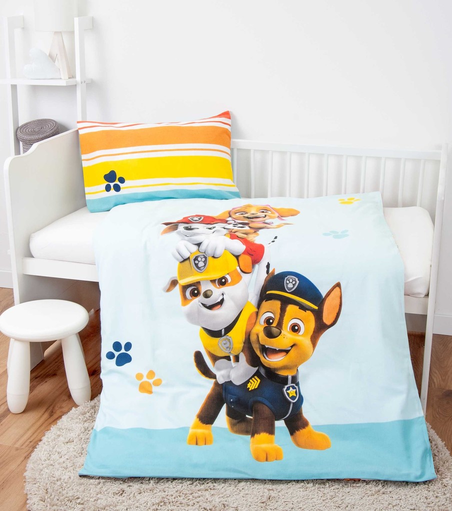 Weitere Ansicht: Paw Patrol 2632404063 - Flanell-Bettwäsche (Made in Green), 40x60 cm + 100x135 cm, 100% Baumwolle