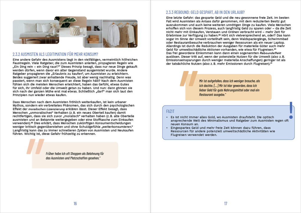 Weitere Ansicht: Kompass Konsumreduktion | Marlene Münsch, Maximilian Wloch, Lisa Walsleben, Samira Iran, Viola Muster