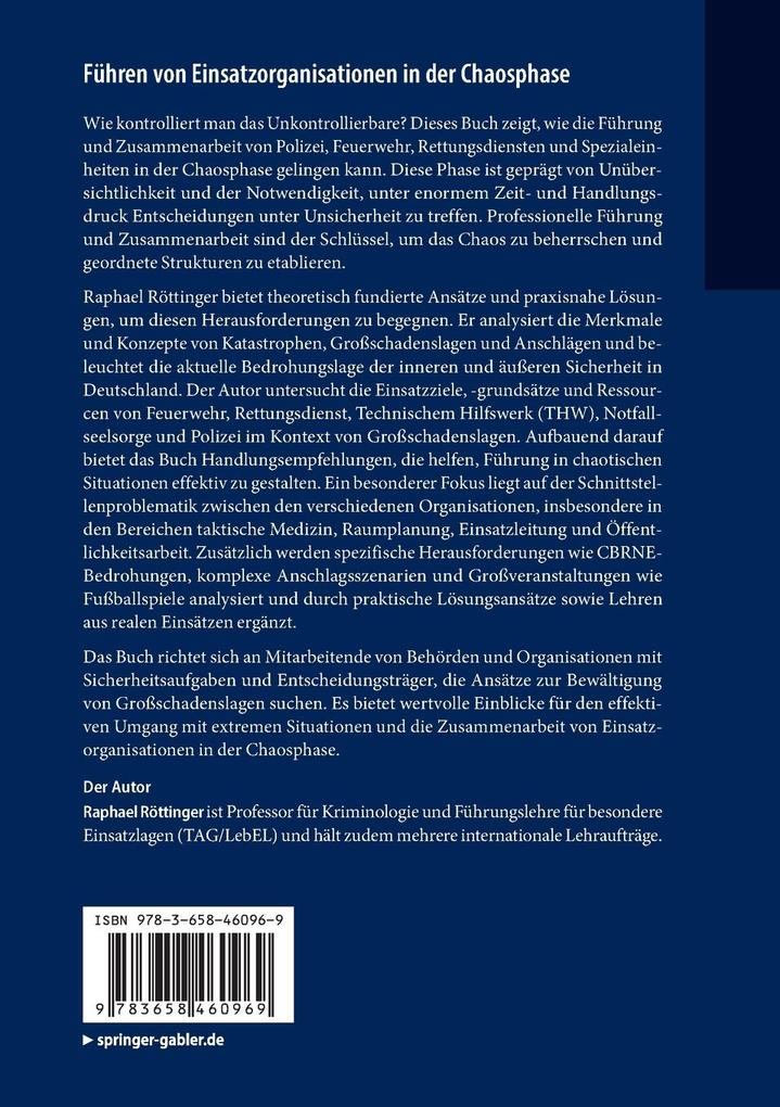 Weitere Ansicht: Führen von Einsatzorganisationen in der Chaosphase | Raphael Röttinger