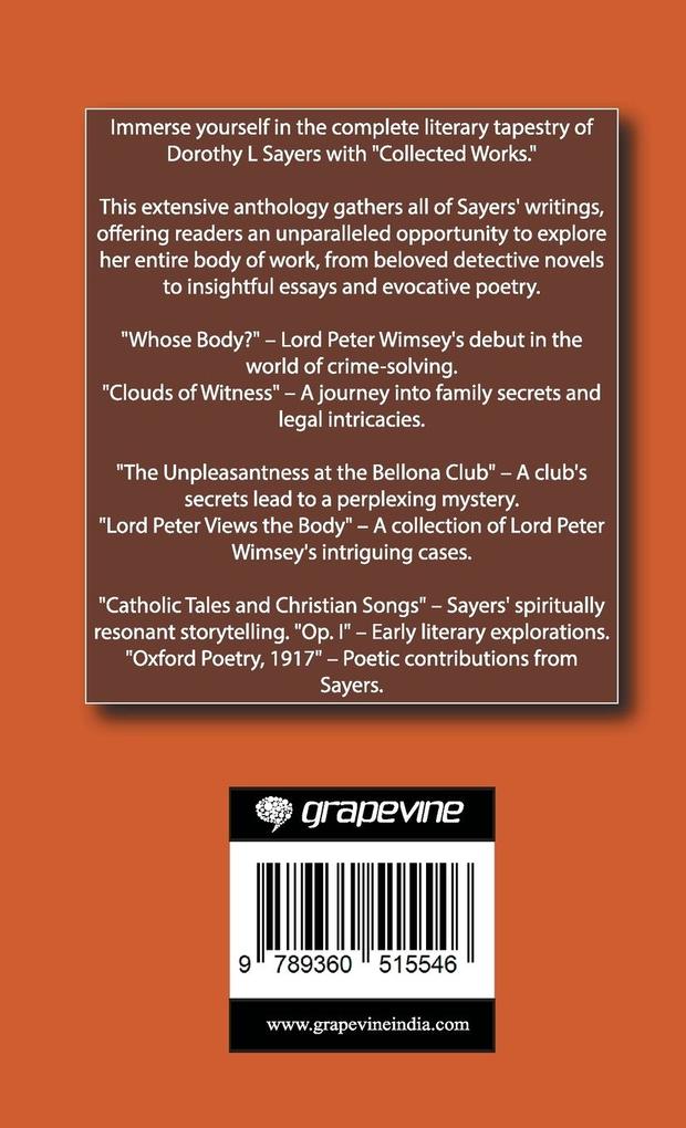 Weitere Ansicht: Collected Works of Dorothy L Sayers (Grapevine Press) | Dorothy L Sayers, Original Thinkers Institute