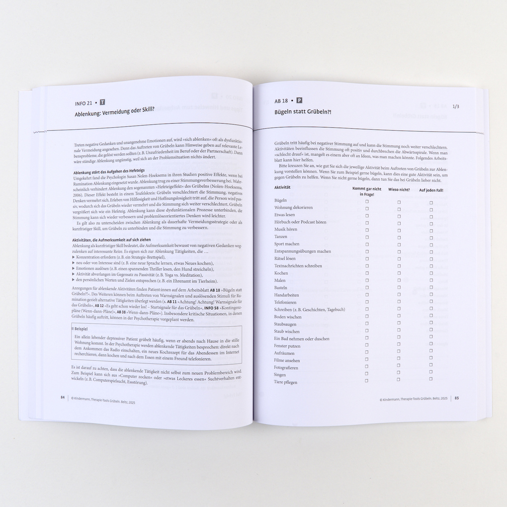 Weitere Ansicht: Therapie-Tools Grübeln | Nicole Kindermann