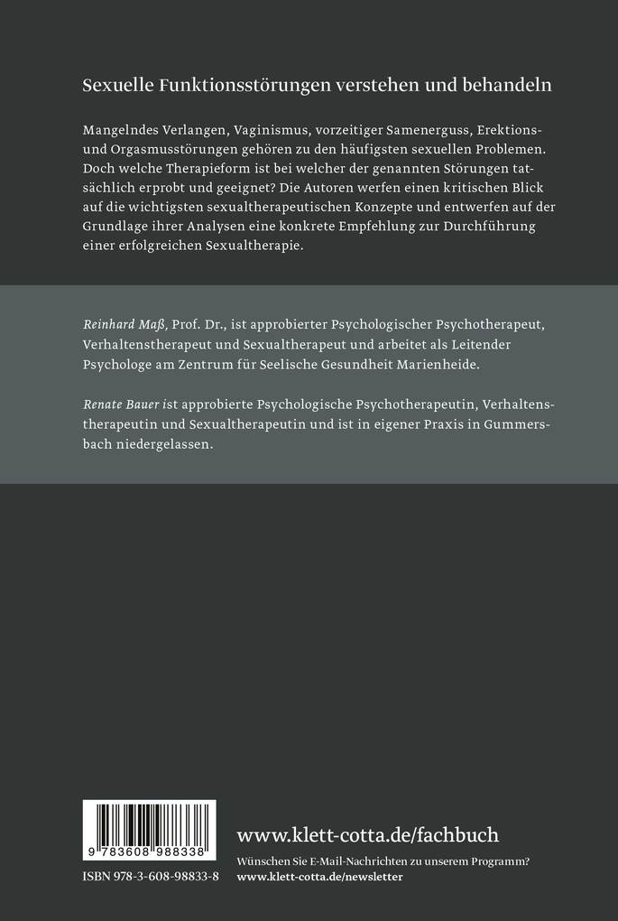 Weitere Ansicht: Lehrbuch Sexualtherapie | Reinhard Maß, Renate Bauer