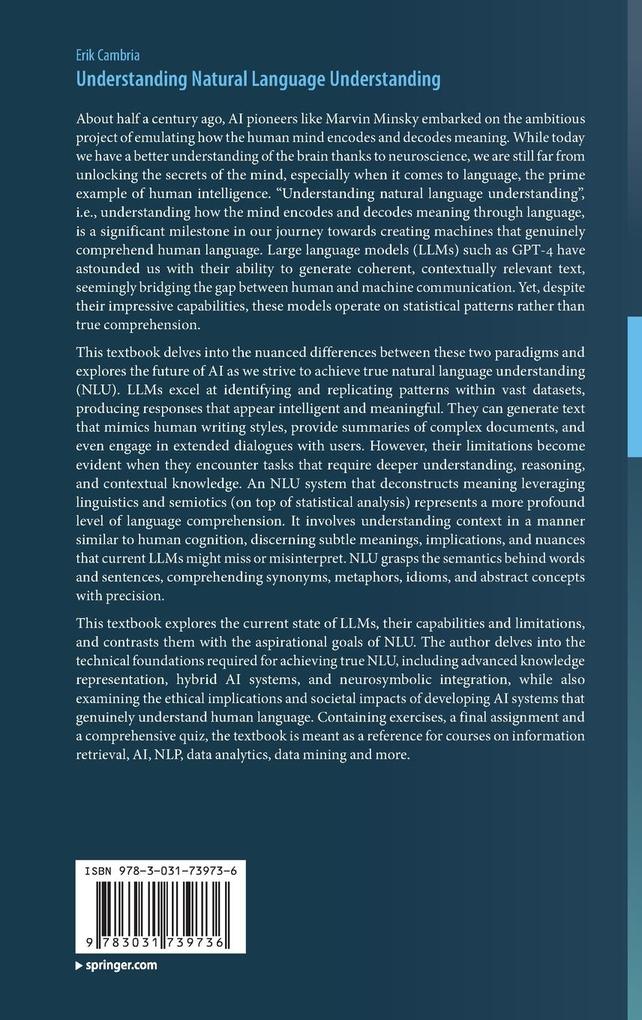 Weitere Ansicht: Understanding Natural Language Understanding | Erik Cambria