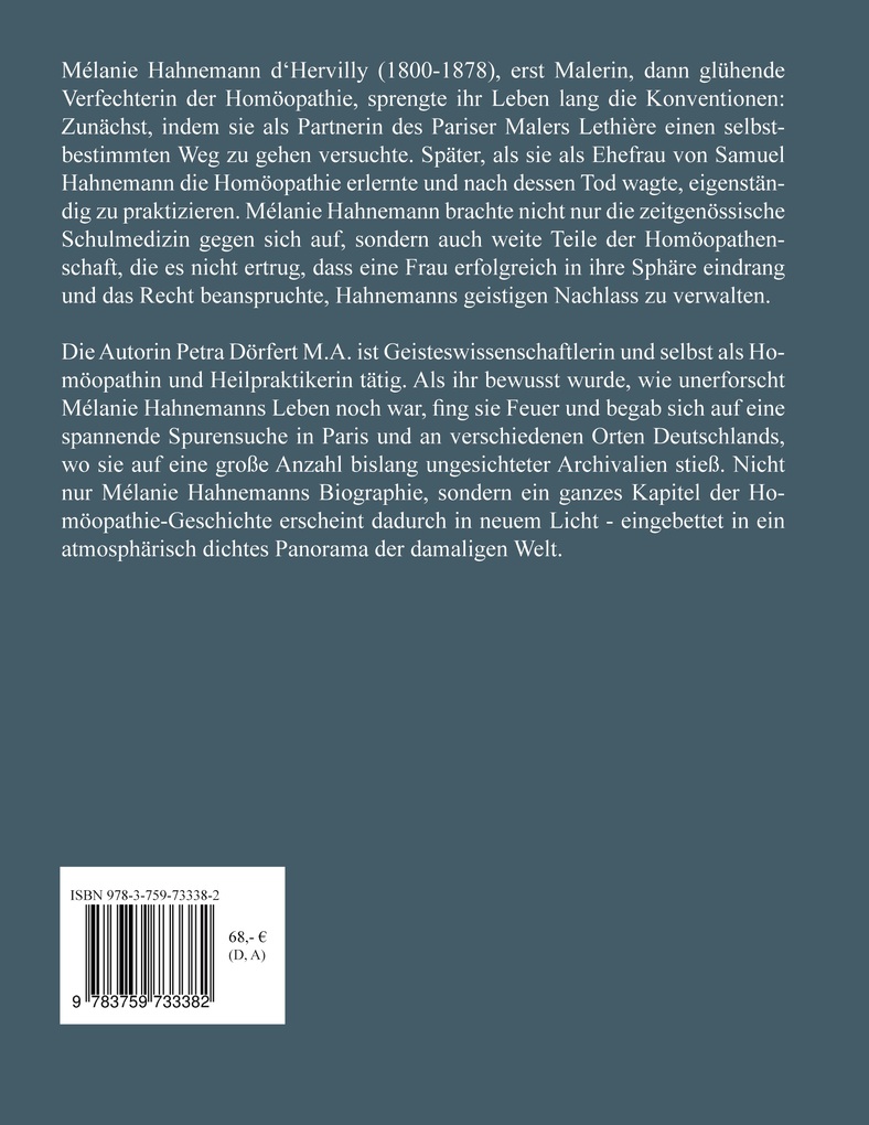 Weitere Ansicht: Melanie Hahnemann d'Hervilly | Petra Dörfert