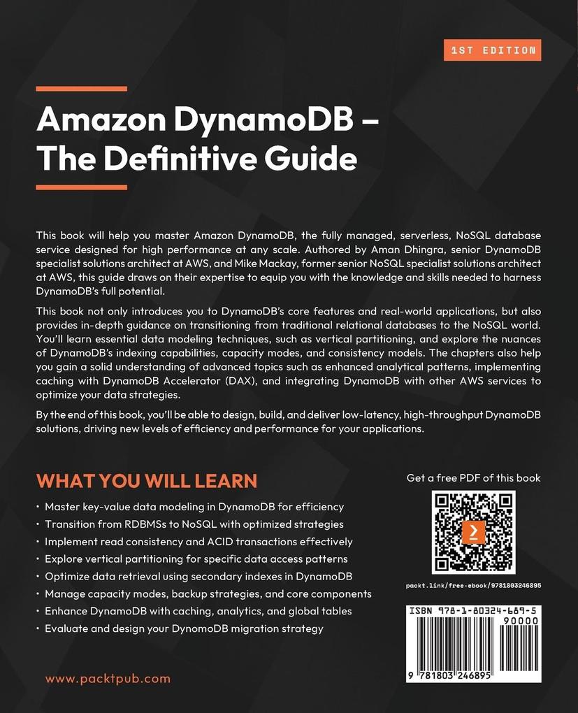 Weitere Ansicht: Amazon DynamoDB - The Definitive Guide | Aman Dhingra, Mike Mackay