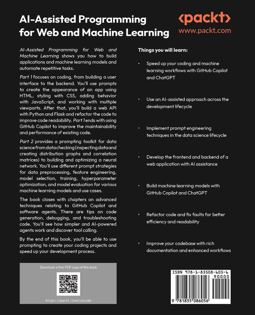 Weitere Ansicht: AI-Assisted Programming for Web and Machine Learning | Christoffer Noring, Anjali Jain, Marina Fernandez
