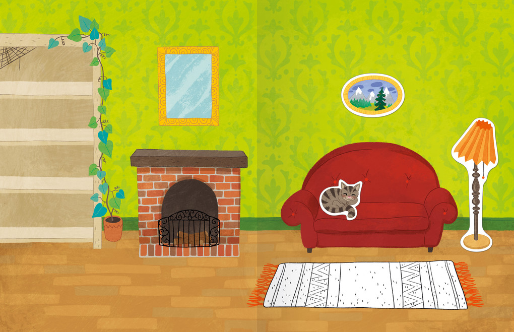 Weitere Ansicht: Mein Ausmalstickerbuch - Zwergenhaus