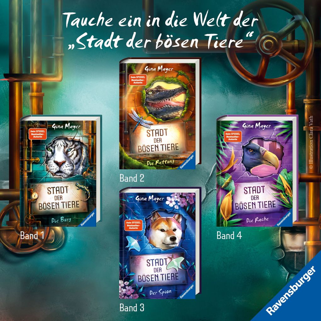Weitere Ansicht: Stadt der bösen Tiere, Band 4 - Die Rache | Gina Mayer