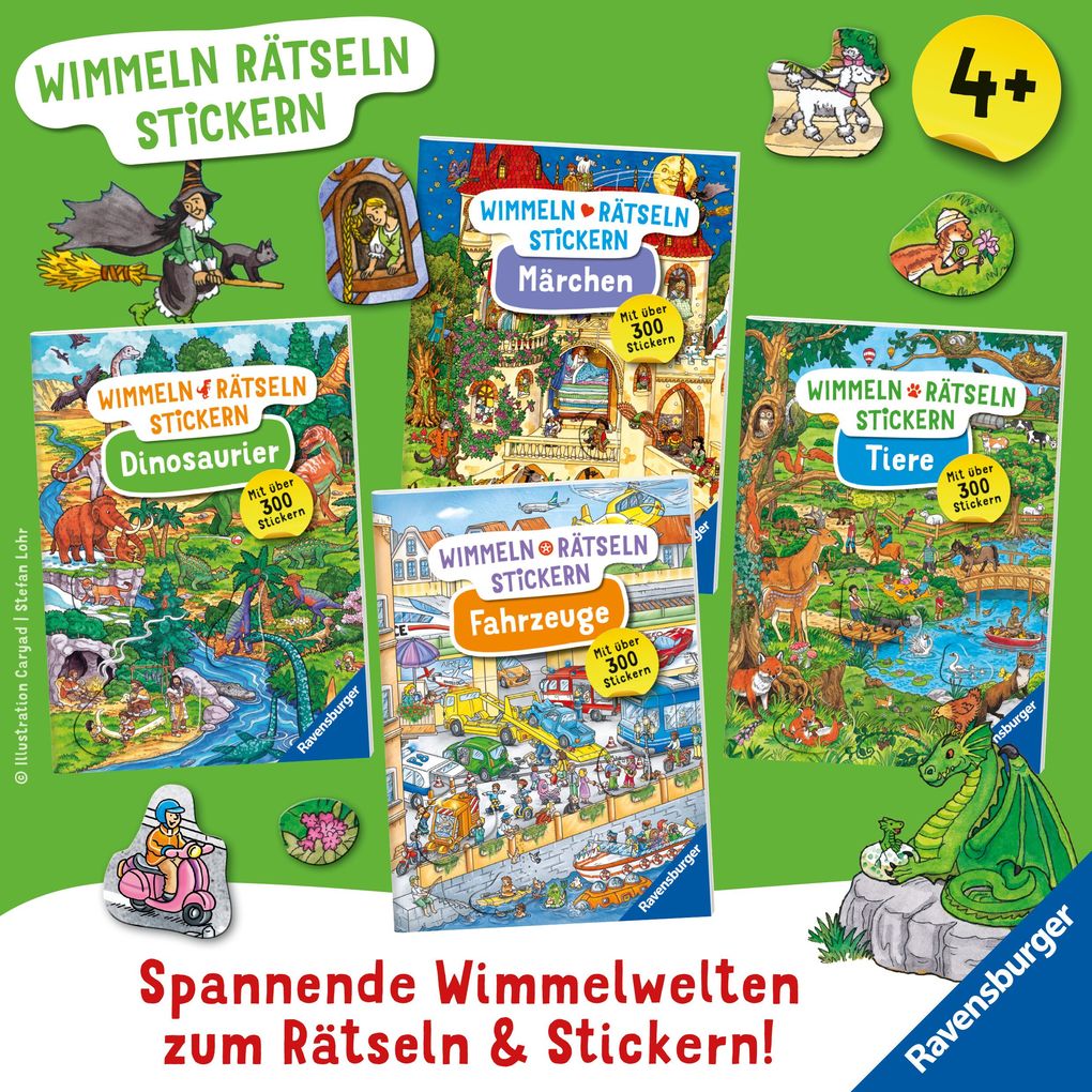 Weitere Ansicht: Wimmeln, Rätseln, Stickern: Fahrzeuge