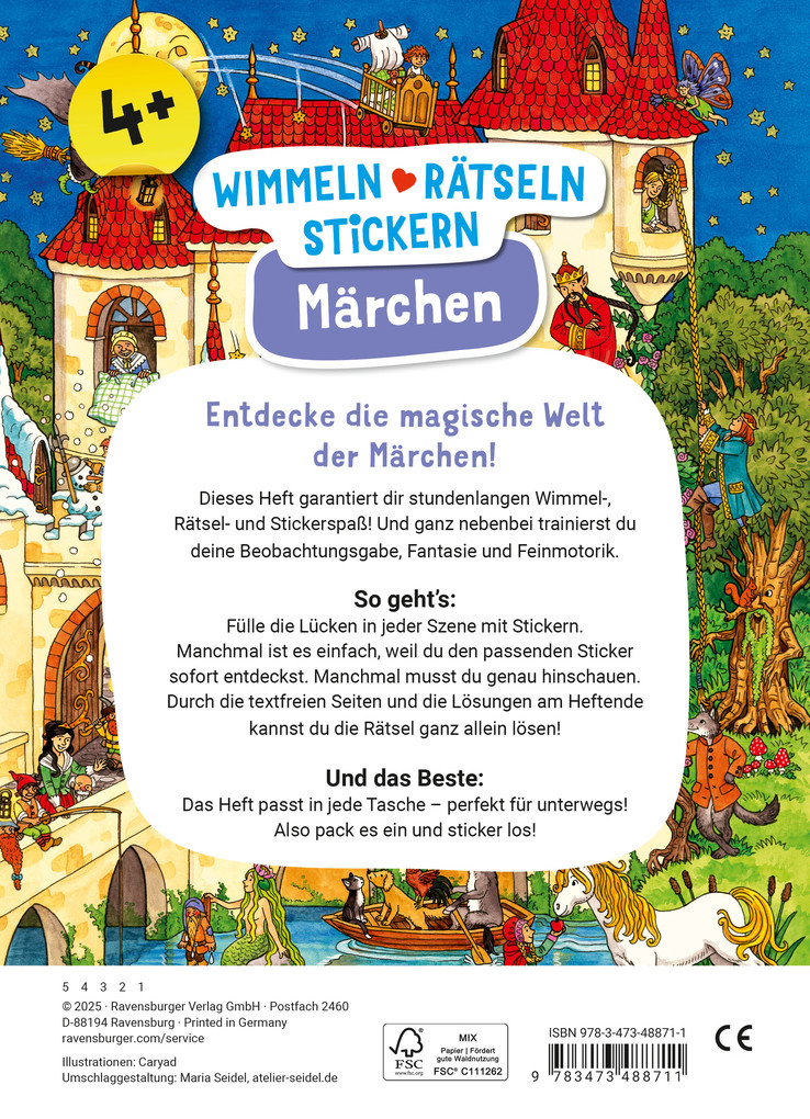 Weitere Ansicht: Wimmeln, Rätseln, Stickern: Märchen