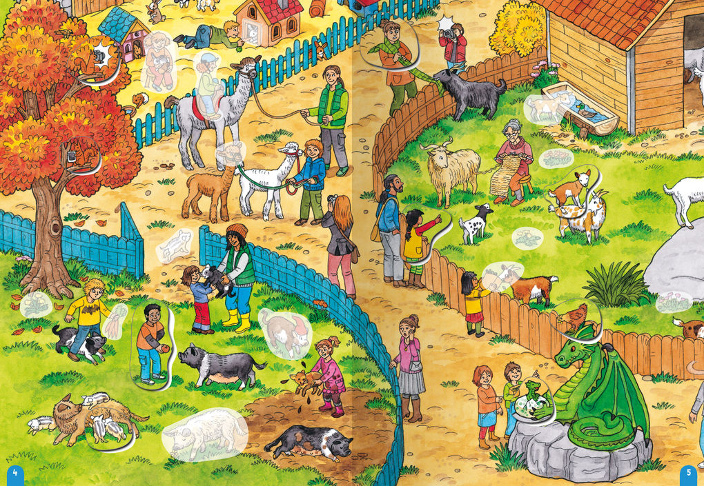 Weitere Ansicht: Wimmeln, Rätseln, Stickern: Tiere