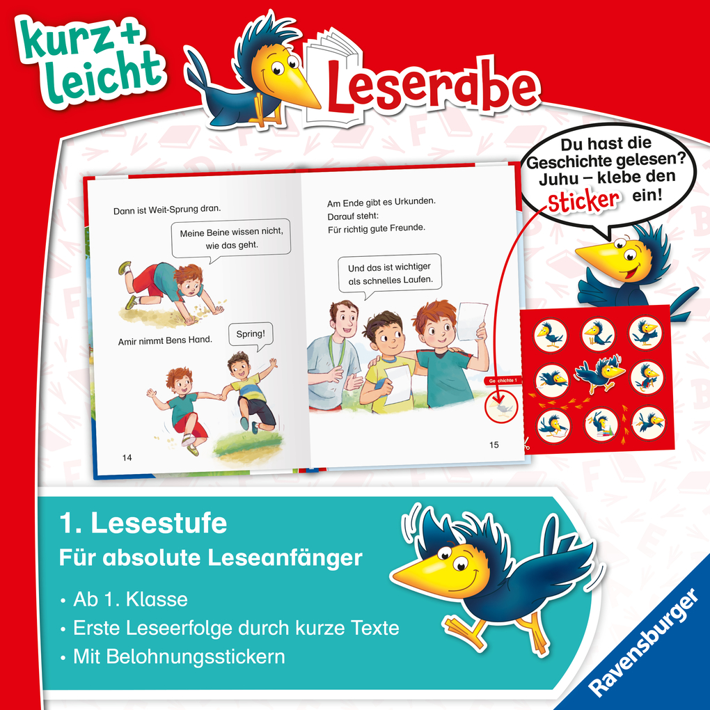 Weitere Ansicht: Leserabe 1. Lesestufe Kurz und leicht - Schulgeschichten | Julia Breitenöder