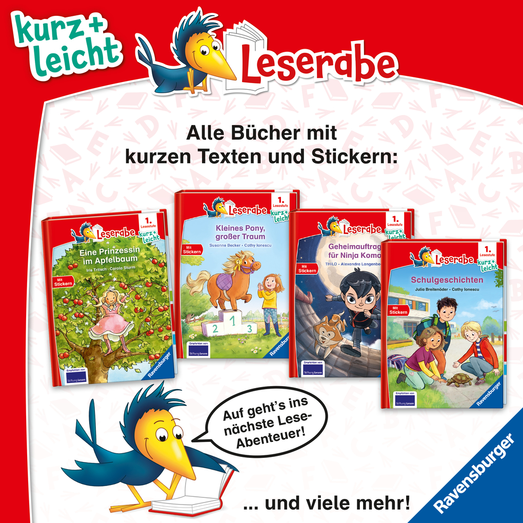 Weitere Ansicht: Leserabe 1. Lesestufe Kurz und leicht - Schulgeschichten | Julia Breitenöder