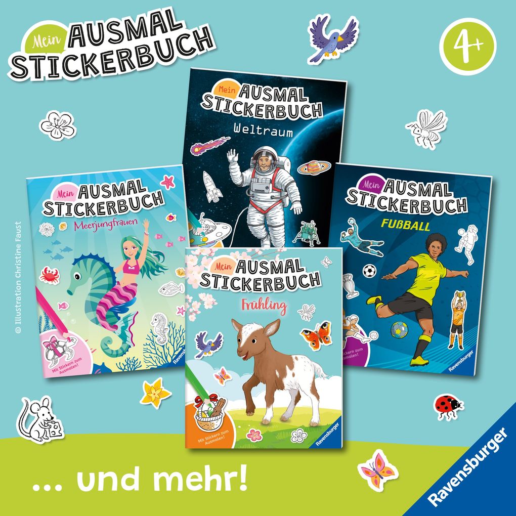 Weitere Ansicht: Mein Ausmalstickerbuch - Weltraum | Elena Bruns