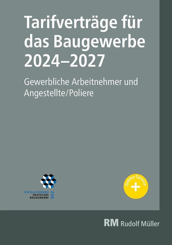 Produktbild: Tarifverträge für das Baugewerbe 2024-2027 - E-Book | Heribert Jöris