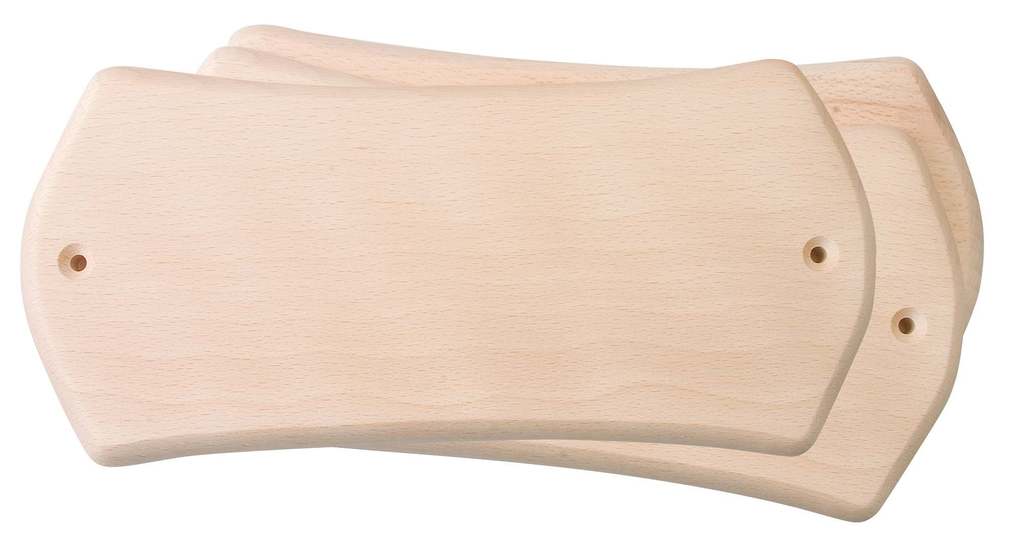 Produktbild: PEBARO TUES2 - Türschilder Holz, 3 Stück, Größe 22x10,5 cm, Brandmalerei